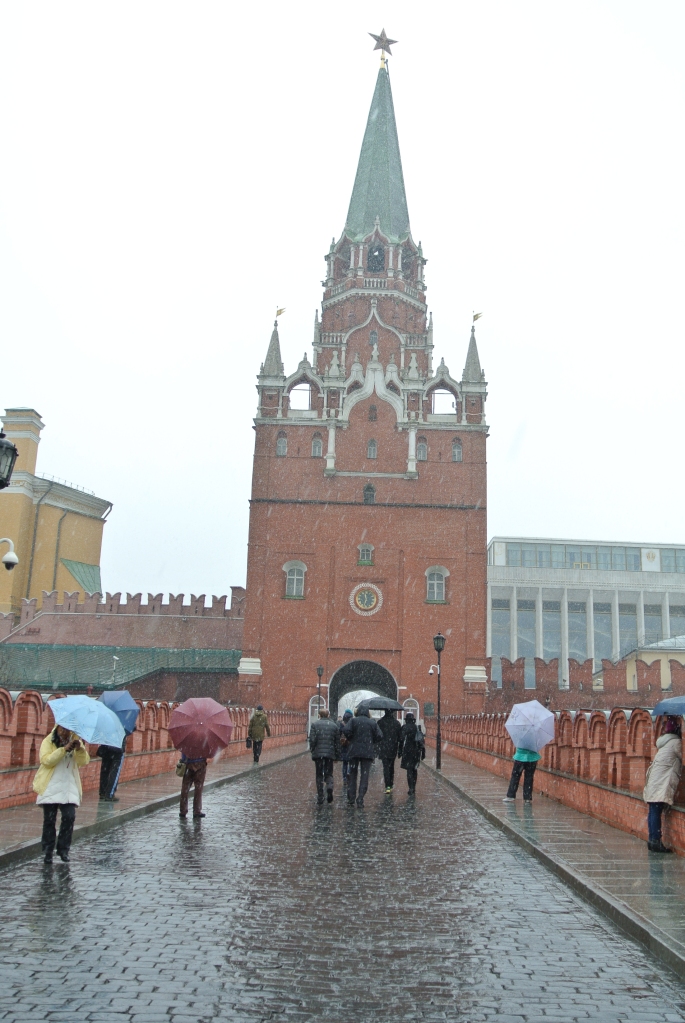 L'entrée dans l'enceinte du Kremlin par la tour de la Trinité