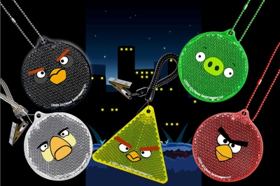 Des réflecteurs Angry Birds (tiens d'ailleurs, saviez-vous qu'ils étaient Finlandais ?)